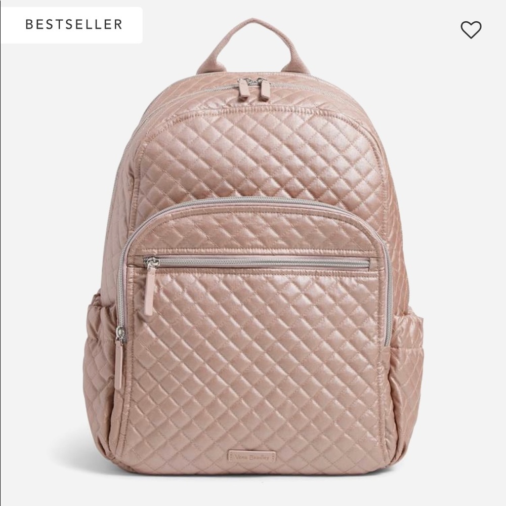 Vera Bradley Rose Quartz Campus Backpack